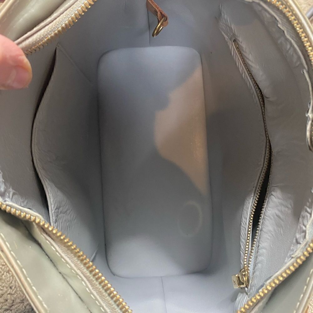 Louis Vuitton Houston Vernis Silver Leather shoulder bag vintage Authenticated - Picture 8 of 16